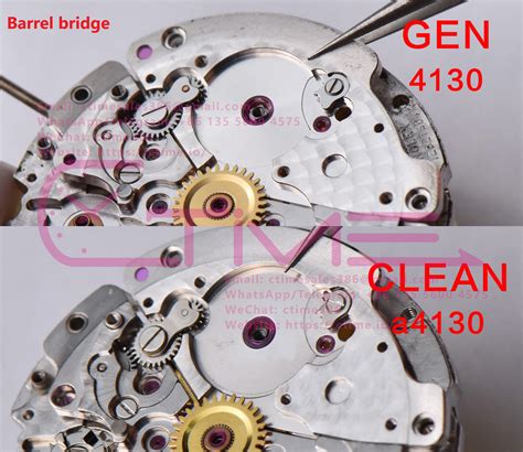 Daytona 4130 movement GEN vs Clean disassembled .